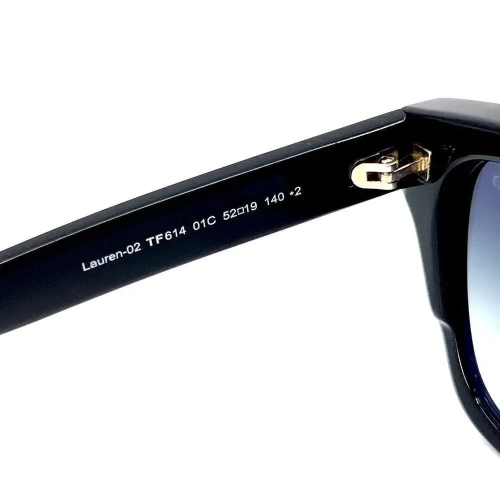 New! TOM FORD Lauren-02 Sunglasses TF614 01C, Authentic